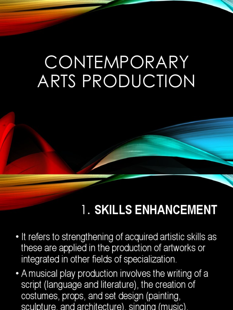 Contemporary Arts Production PDF