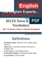 IELTS Town & City Vocabulary: SCF: 113 Sec-65, Phase 11, Mohali (Chandigarh)