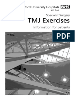 TMJ Exercises: Specialist Surgery