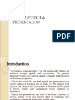 Topic 5 Speech & Presentation