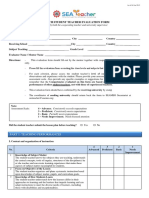 7 Batch Student Teacher Evaluation Form: For Use by Both The Cooperating Teacher and University Supervisor