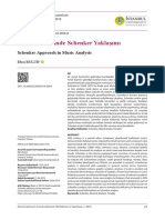 Müzik Analizinde Schenker Yaklaşımı: Schenker Approach in Music Analysis