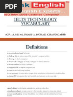 Ielts Technology Vocabulary: Scf:113, Sec 65, Phase-11, Mohali (Chandigarh)