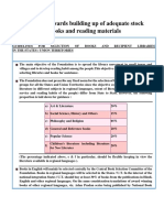 Assistance Towards Building Up of Adequate Stock of Books and Reading Materials