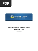 IBM APPSCAN Practice Teste 000-139