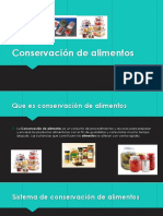 Conservación de Alimentos