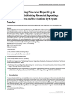 Really Rethinking Financial Reporting (A Discussion of Rethinking Financial Reporting by Shyam Sunder) - Paul F. Williams - 2019 - 7p