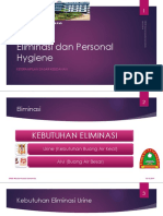 Eliminasi Dan Personal Hygiene: Yosi Arum Ariningtyas, S.ST., M.Keb