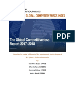 Analysis of Global Competitiveness Index: Database and Statistical Packages