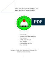 Makalah Analisis Lingkungan Internal Dan Eskternal Perusahaan PT