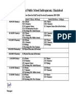 Delhi Public School Indirapuram, Ghaziabad: Date Sheet For Half Yearly Practical Examination 2019-2020
