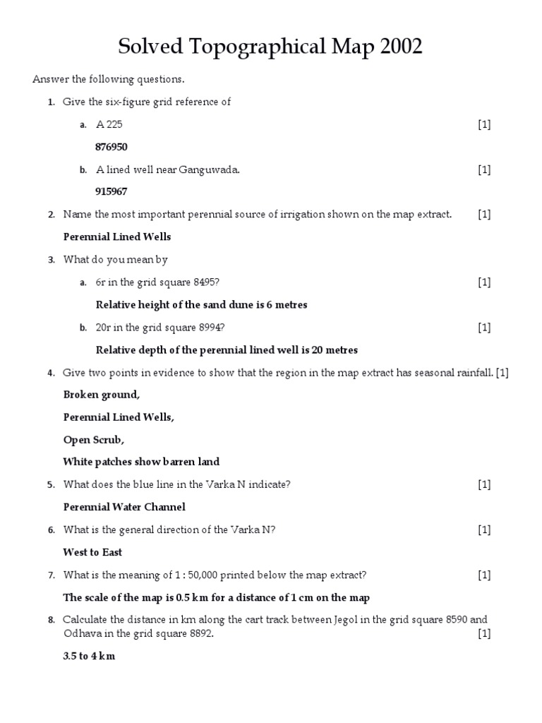 Topographical Map Analysis 2002 | PDF | Earth Sciences | Water