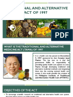 Traditional and Alternative Medicine Act of 1997