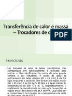 Transf. de Calor e Massa - Aula 6 - Exercicios