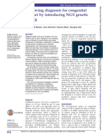 Improving Diagnosis For Congenital Cataract by Introducing NGS Genetic Testing