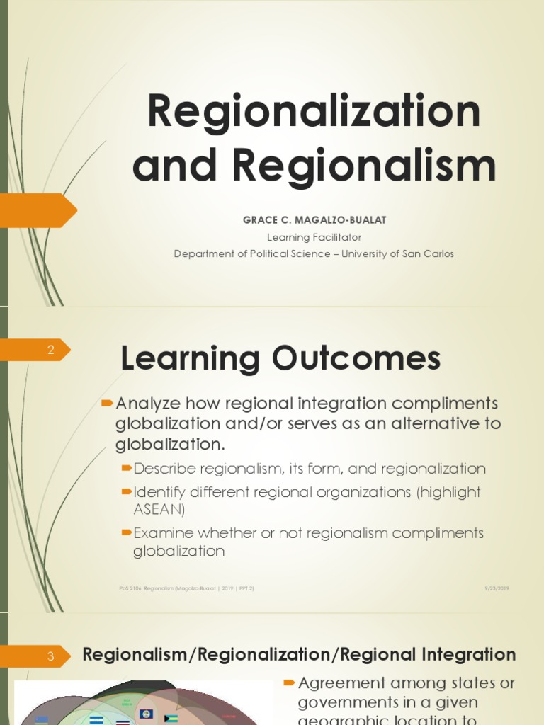 Understanding Regionalism and Globalization | PDF | Association Of ...