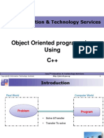 Object Oriented Programming Using C++: Java Education & Technology Services