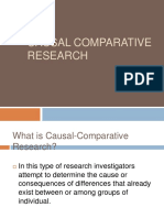 Causal Comparative Research