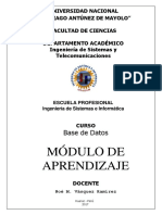 Módulo de Aprendizaje de Base de Datos - EXAMEN