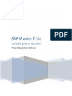 SAP Master Data - Prepared by Mubeen Subhedar