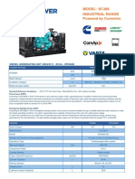 MODEL: SC388 Industrial Range Powered by Cummins: Diesel Generating Set 400/230 V - 50 HZ - 3phase