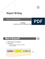 Report Writing: Purpose and Methodology