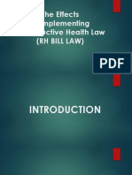 The Effects of Implementing Reproductive Health Law (RH Bill Law)