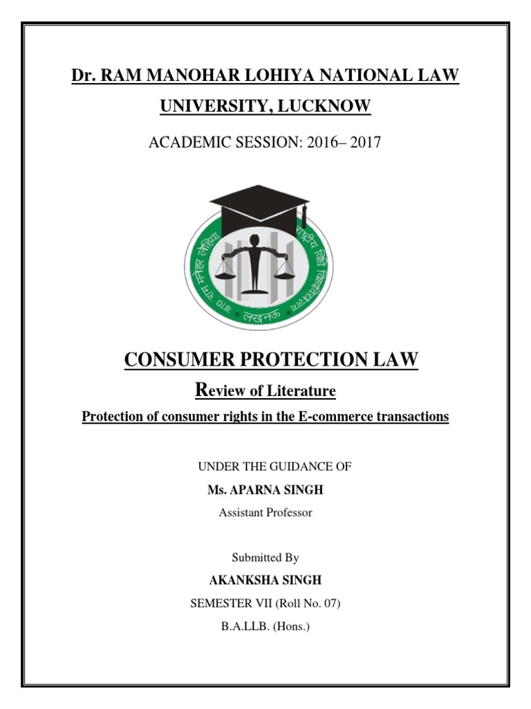 Consumer Protection in E-Commerce Law | PDF | E Commerce | Cyberspace