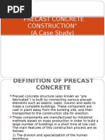 "Precast Concrete Construction" (A Case Study)