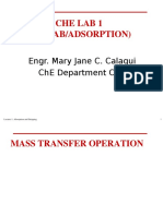 Che Lab 1 (Gas Ab/Adsorption) : Engr. Mary Jane C. Calagui Che Department Csu