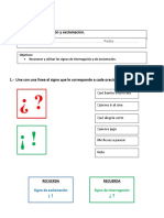 Signos de Exclamacion e Interrogacion