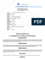 Ley - Ley Del Fondo de Tierras, Decreto 24-99-16!06!1999.