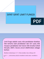 Sifat-Sifat Limit Fungsi