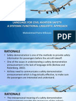 Language For Civil Aviation Safety