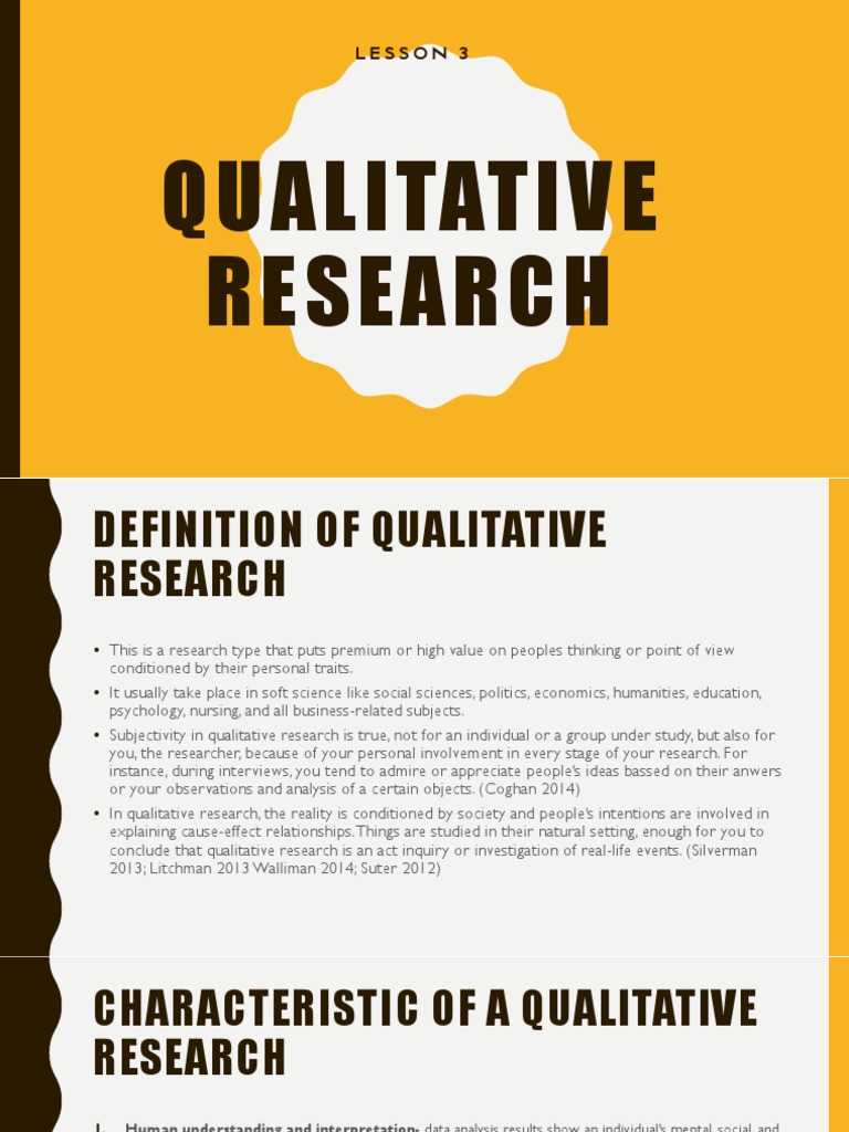 Understanding Qualitative Research | PDF | Qualitative Research | Data ...
