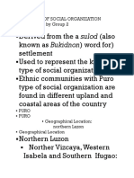 Puŕo Type of Social Organization