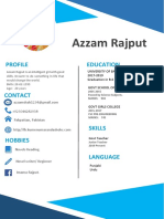 Azzam Rajput: Profile Education