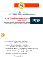 13.2.6 - Exact Equations and Integrating Factors