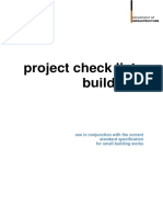 Project Check List