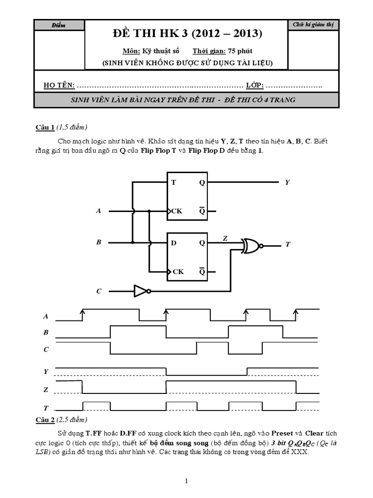 Đề thi + dap an CKC | PDF