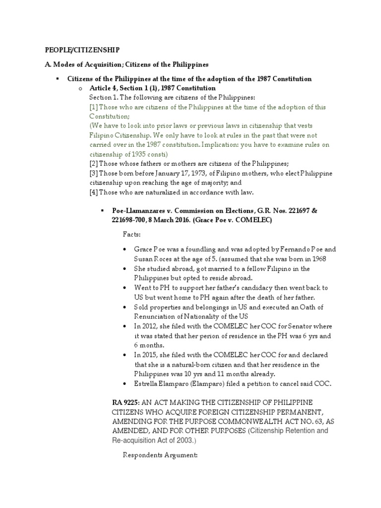 Citizenship Retention and Re-Acquisition Act of 2003.) | PDF ...