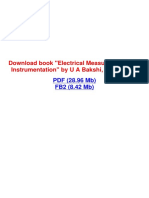 Book "Electrical Measurements and Instrumentation" by U A Bakshi, A V Bakshi
