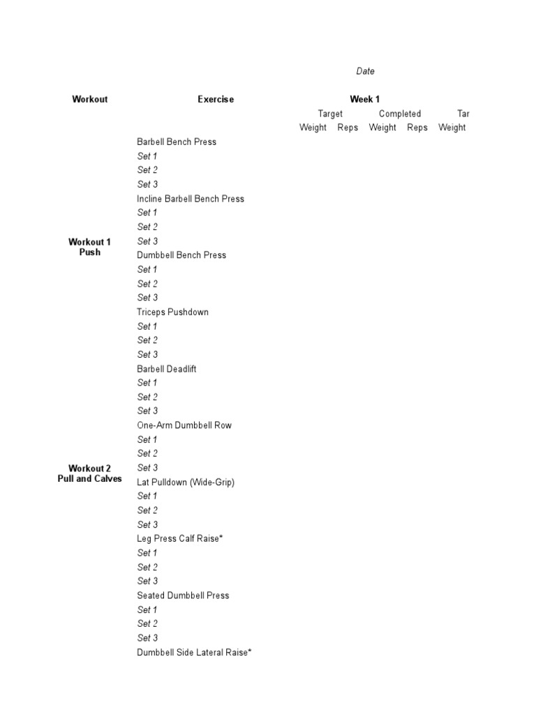 Bigger Leaner Stronger 5-Day Workout Routine | Download Free PDF ...
