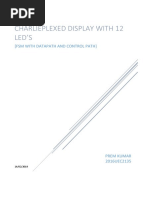 Charlieplexed Display With 12 Led'S: (FSM With Datapath and Control Path)