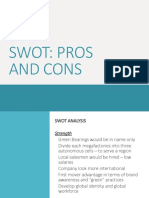 Swot: Pros and Cons