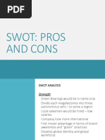 Swot: Pros and Cons