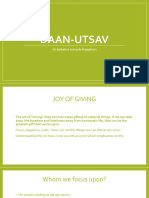 Daan-Utsav: An Initiative Towards Happiness