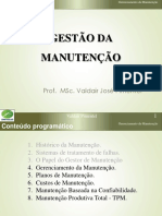 Manutenção - Aula 04 - Gerenciamento Da Manutenção