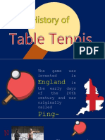 Table Tennis History Report