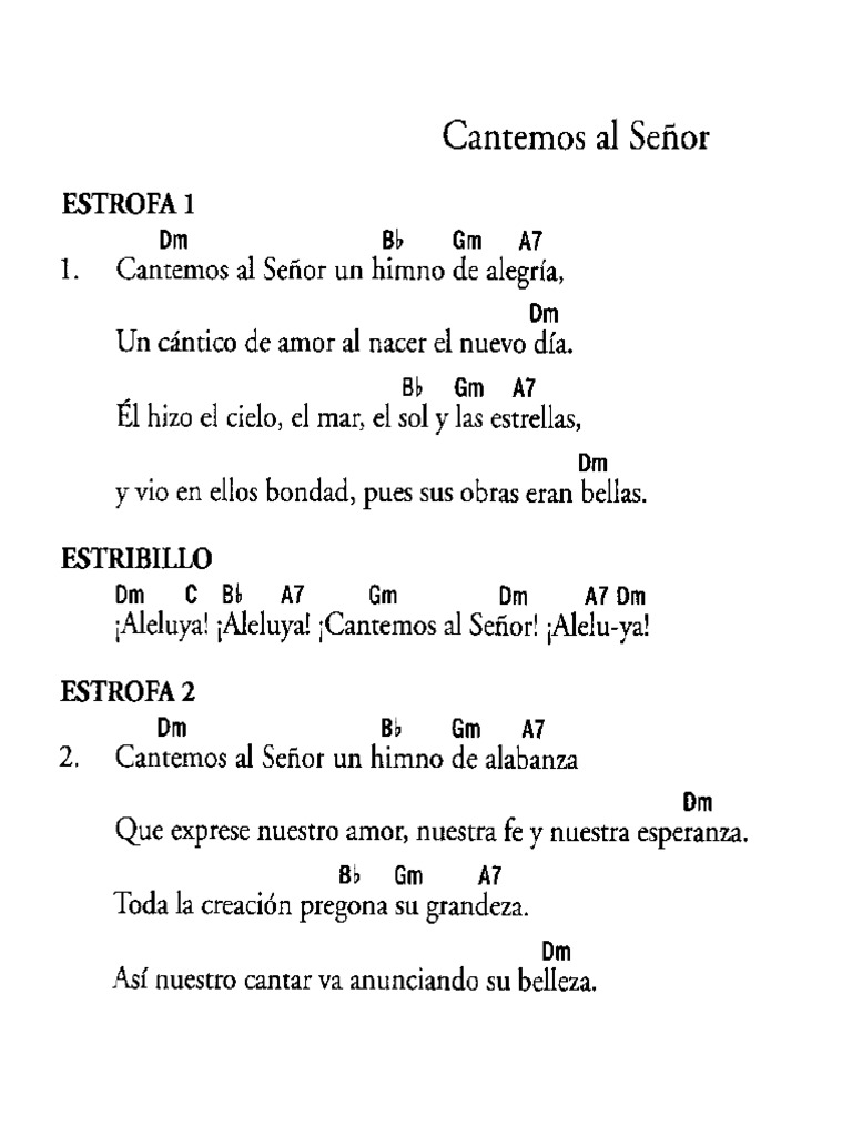 Cantemos al se or flor y canto 3 627 acordes pdf